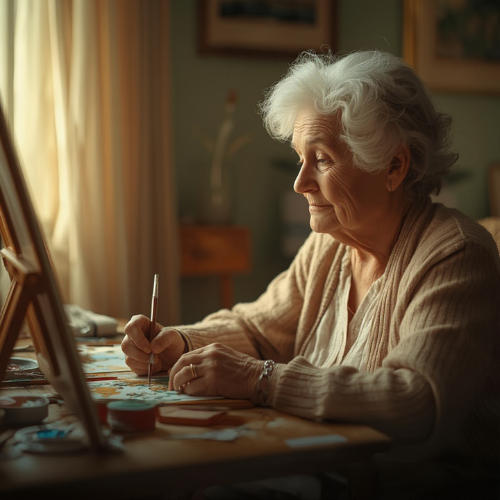 Aprender a pintar al jubilarse como experiencia de calma y bienestar